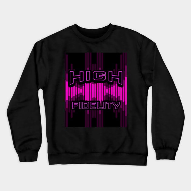 Hi Fi Purple Crewneck Sweatshirt by SartorisArt1